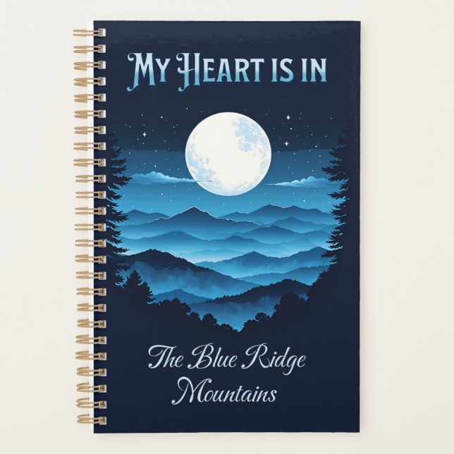 Mein Herz liegt im Blue Ridge Mountains - Planer (Vorderseite)