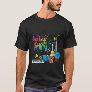 Mein Herz schlägt bis zum Rhythmus. T-Shirt