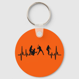 Mein Herz schlägt für Baseball Keychain Schlüsselanhänger