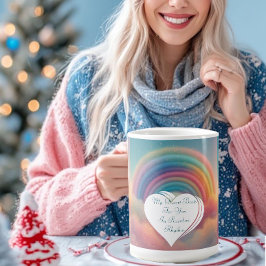Mein Herz schlägt für dich im Regenbogen-Rhythmus  Verwandlungstasse