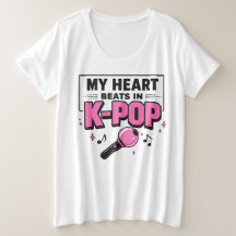 Mein Herz schlägt im K-POP Grafik T-Shirt