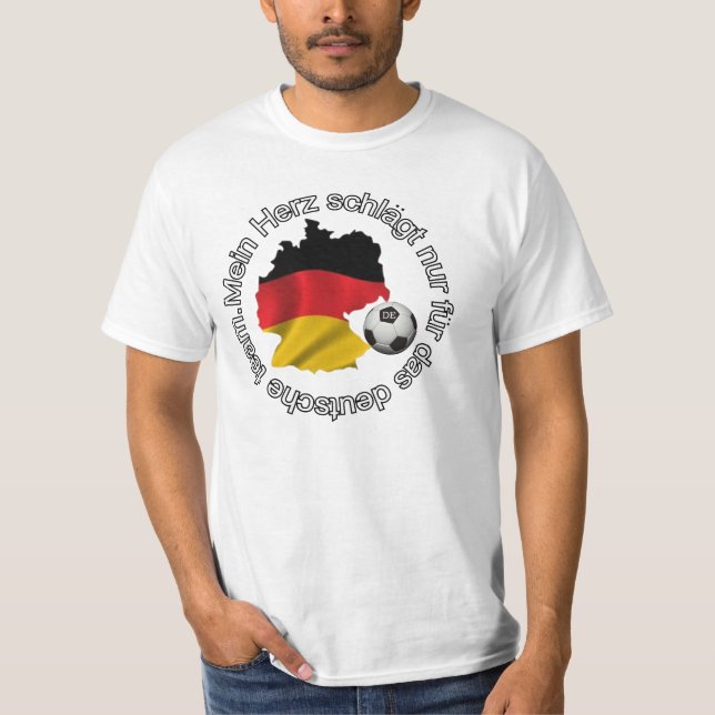 Mein herz schlagt nur Pelz DAS deutsche Team T-Shirt (Vorderseite)