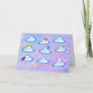Mein Herz sitzt auf der Cloud 9 Valentine Card Feiertagskarte