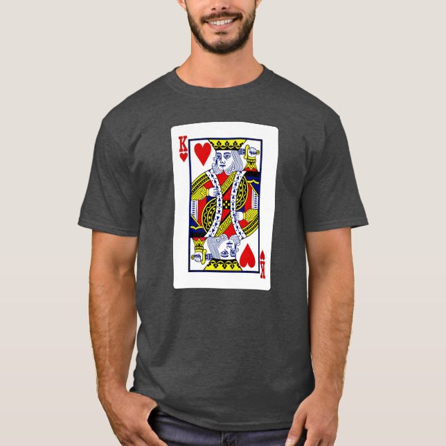Mein Herz-Spielkarte T-Shirt (Vorderseite)