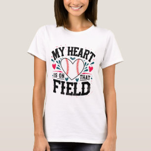 Mein Herz steht auf diesem Shirt   Baseball-T-Shir