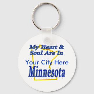 Mein Herz und Soul sind in Minnesota Schlüsselanhänger