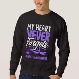 Mein Herz vergisst nie das Bewusstsein für Demenz Sweatshirt