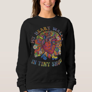 Mein Herz wandert in kleinen Schuhen herum Sweatshirt