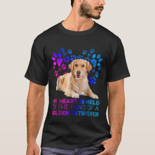 Mein Herz wird von den Pfoten eines Goldenen Retri T-Shirt
