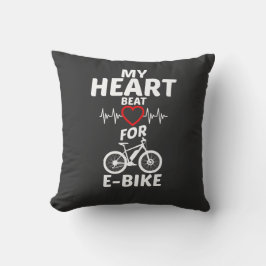 Mein Herzschlag für Ebike E Bike T - Shirt Kissen