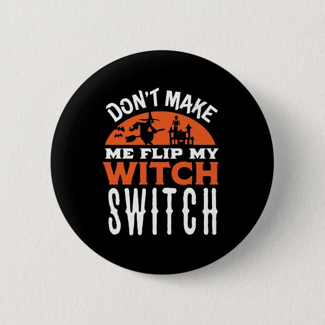 Mein Hexenschalterzitat und meine Puppe zu Weihnac Button (Vorderseite)