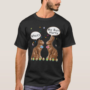 Mein Hintern tut Schokolade zu Ostern lustig T-Shirt