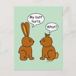 Mein Hintern tut weh! -Was ist? Postkarte