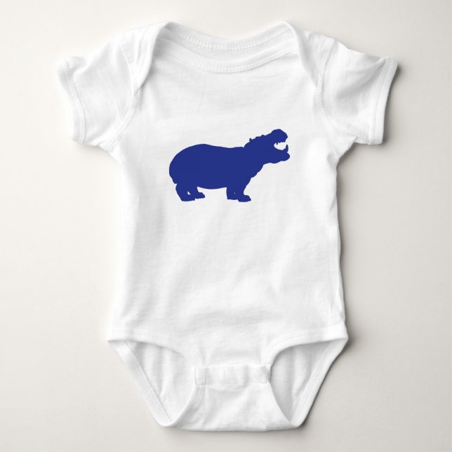 Mein Hippo Baby Strampler (Vorderseite)