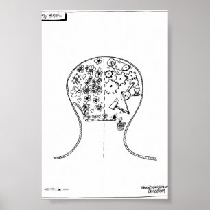 Mein Hirnplakat Poster