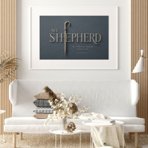 MEIN HIRTE Psalm 23:1 Christlich Poster