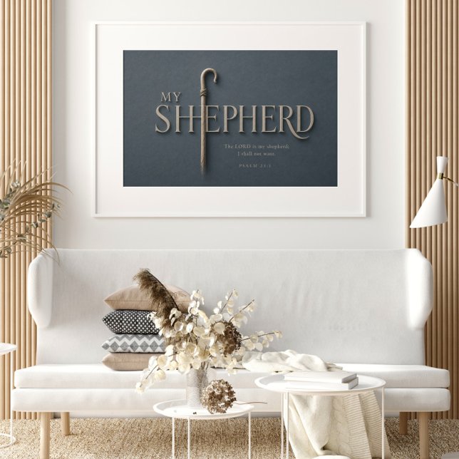 MEIN HIRTE | Psalm 23:1 Christlich Poster (Von Creator hochgeladen)