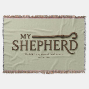 MEIN HIRTE   Sanfte Salbei   Psalm 23:1 Wurfdecke Decke