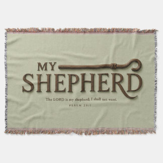MEIN HIRTE | Sanfte Salbei | Psalm 23:1 Wurfdecke Decke