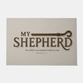 MEIN HIRTE | Weicher Stein | Psalm 23:1 Christlich Fußmatte