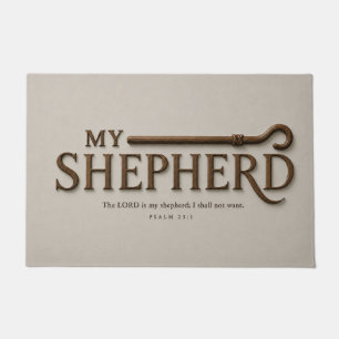 MEIN HIRTE Weicher Stein Psalm 23:1 Christlich Fußmatte