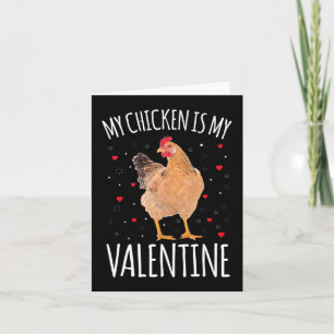 Mein Huhn ist mein Valentins Men Women Farmers Chi Karte