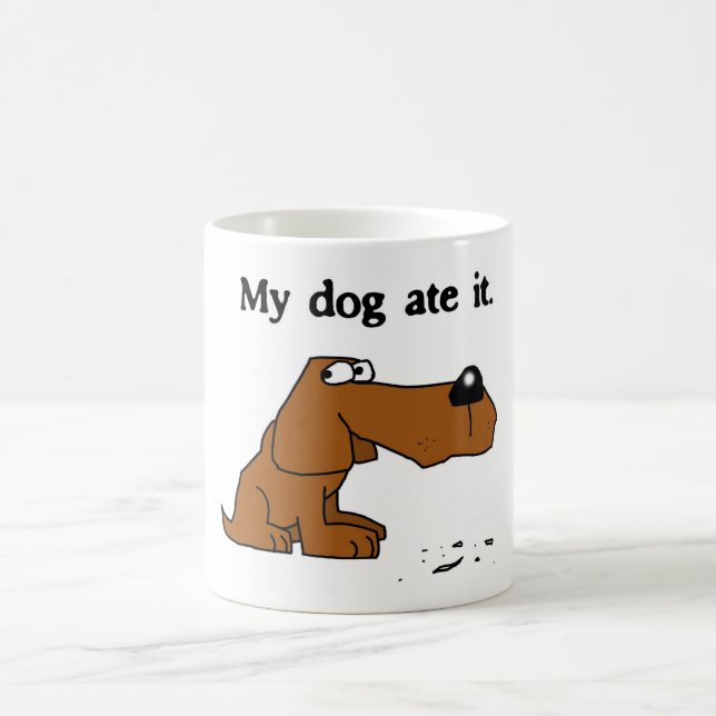 "Mein Hund aß es" Tasse (Mittel)