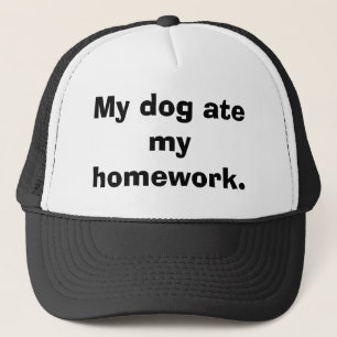 Mein Hund aß meine Hausarbeit Truckerkappe