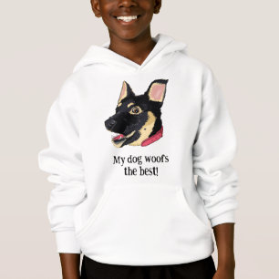 Mein Hund bellt am besten   Lustiger deutscher Sch Hoodie