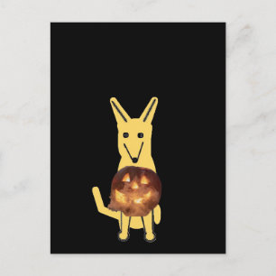 Mein Hund Buddy und Pumpkin, Postcard Postkarte