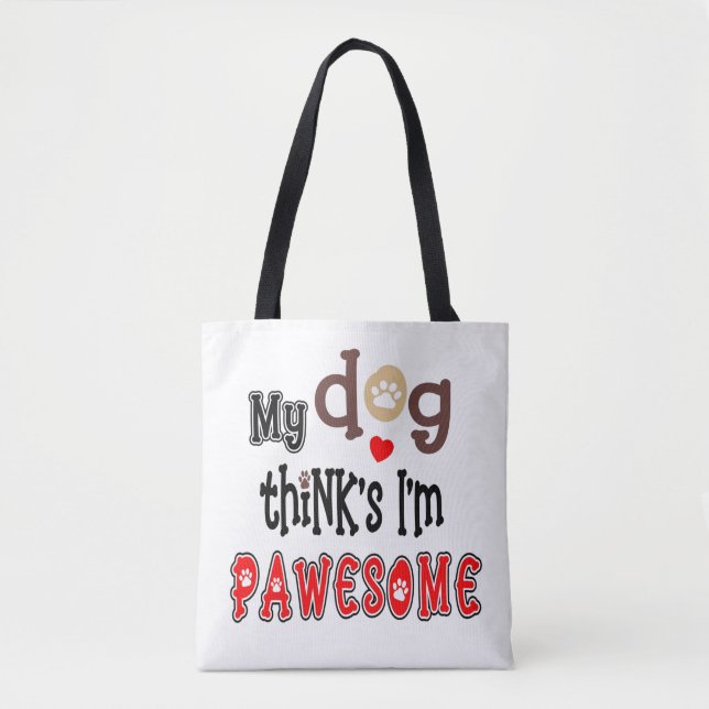 Mein Hund denkt, ich bin ein unglaublicher Künstle Tasche (Vorderseite)