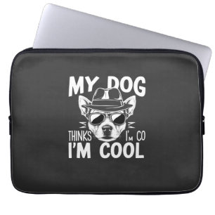 Mein Hund findet mich cool Laptopschutzhülle
