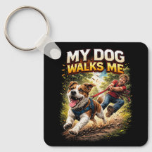 Mein Hund führt mich spazieren