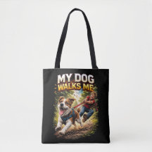 Mein Hund führt mich spazieren