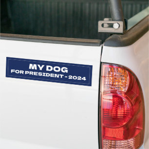 Mein Hund für die Präsidentschaftswahl 2024 Autoaufkleber
