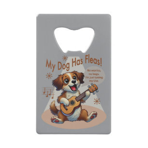 Mein Hund hat Fleas Ukulele Tuning Song Geldbeutel Flaschenöffner
