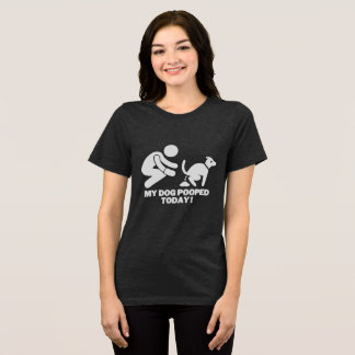 Mein Hund hat heute gekackt Tri-Blend Shirt