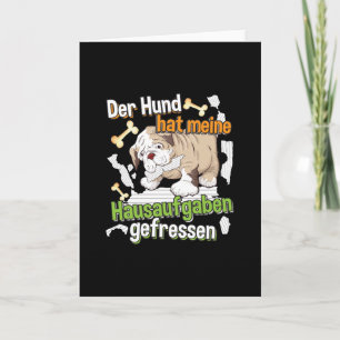 Mein Hund hat meine Hausaufgaben gefressen - Deuts Karte