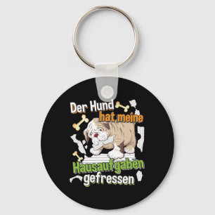 Mein Hund hat meine Hausaufgaben gefressen - Deuts Schlüsselanhänger
