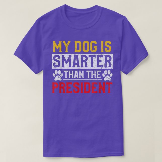 Mein Hund ist klüger als der Besitzer des Haustier T-Shirt (Design vorne)