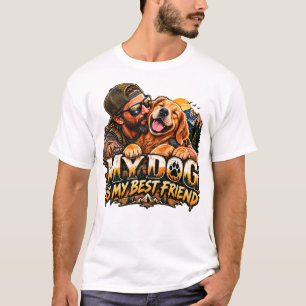 Mein Hund ist mein bester Freund – Golden Retrieve T-Shirt