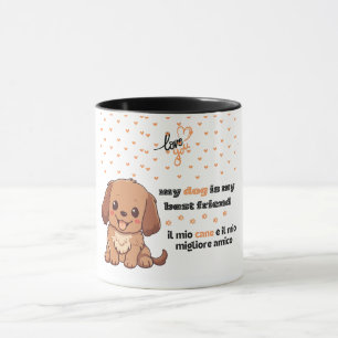 Mein Hund ist mein bester Freund niedlicher zweisp Tasse