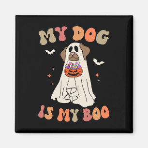 Mein Hund ist mein Booghost, der Halloween-Hund Lo Magnet