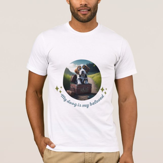 Mein Hund ist mein geliebter T-Shirt (Vorderseite)