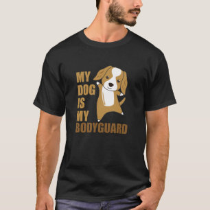 Mein Hund ist mein Leibwächter Hund Cocker Spaniel T-Shirt
