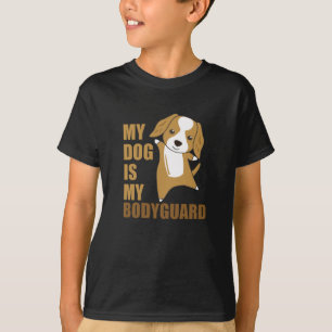 Mein Hund ist mein Leibwächter Hund Cocker Spaniel T-Shirt