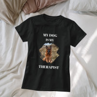 Mein Hund ist mein Therapeut Foto schwarz