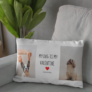 Mein Hund ist mein Valentine   Zwei Hunde - Fotos Lendenkissen