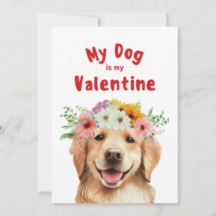 Mein Hund ist mein Valentingrüßchen Feiertagskarte