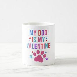 Mein Hund ist mein Valentinhund liebt Geschenke fü Kaffeetasse